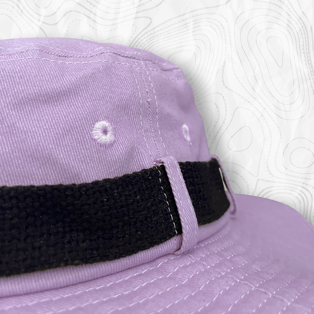 ZOOM SUR BOB BAROUDEUR COLORIS LILA COLLECTION BRDR 
BOB LIFESTYLE EN COTON